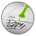 Schedule a day off for your mental health