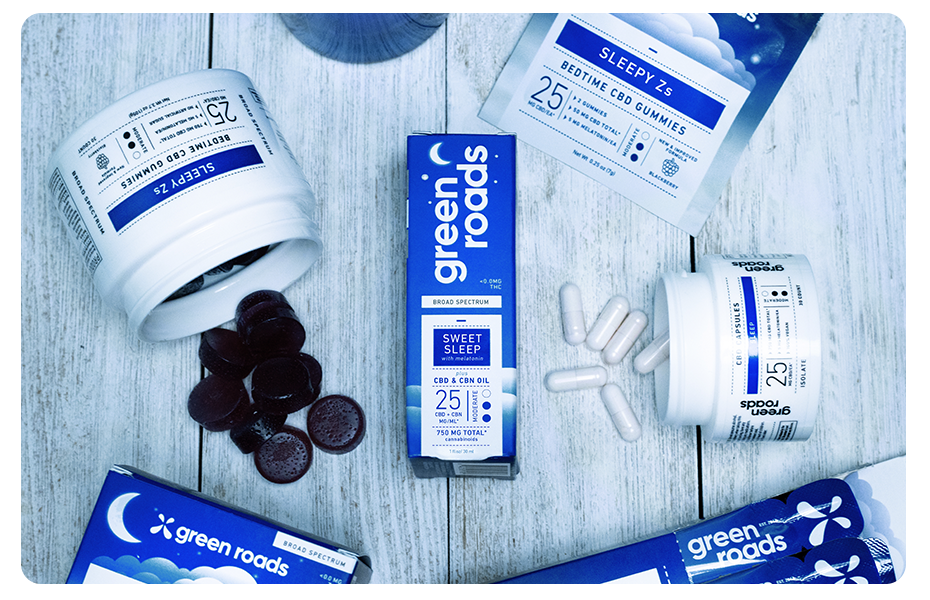 Rest at night with Help from Green Roads' Sleep Line