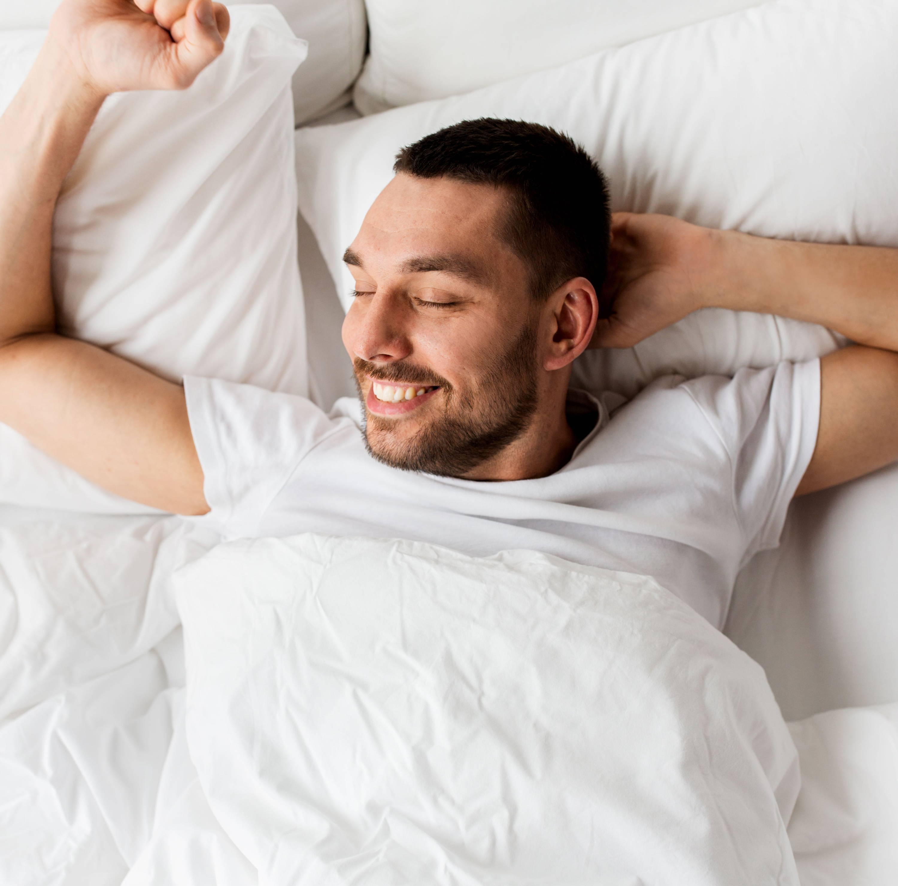 Man waking up