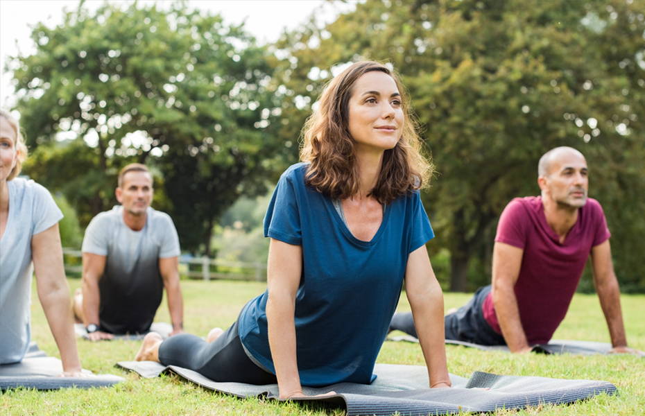 Stretch with Outdoor Yoga