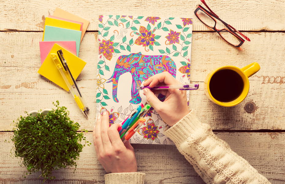 Coloring Books & Colorful Markers