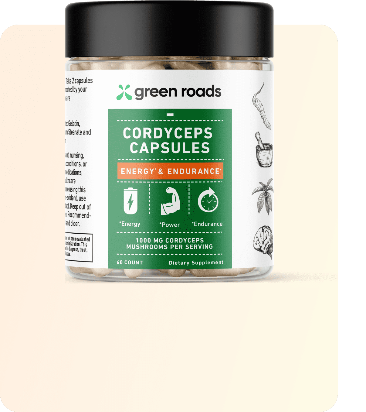 Green Roads Cordyceps Capsules